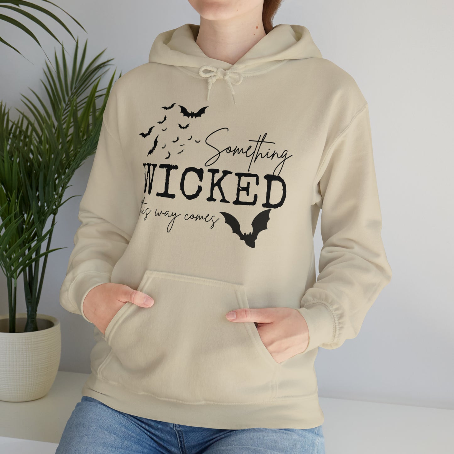 Something Wicked This Way Comes Spooky Hooded Sweatshirt